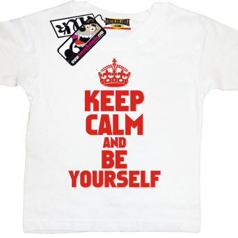 Keep calm and be yourself - tshirt idealny dla dziecka, kod: SZDZ00084K