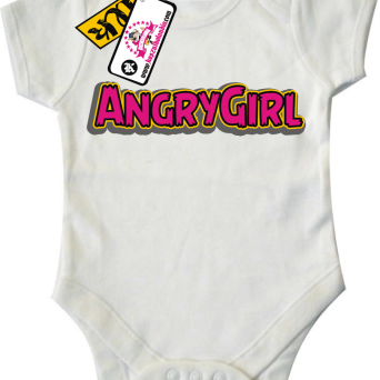 Angrygirl - super dziecięce body dla dziewczynki, kod: SZDZ00178B