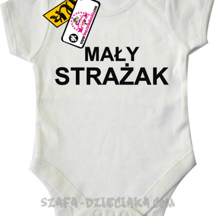 Mały strażak - świetne body dla Maluszka - biały