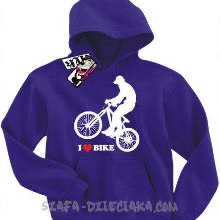 I love Bike super bluza dziecięca - purple