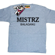 Mistrz bałaganu humorystyczna dziecięca koszulka - melange