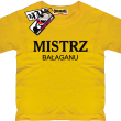 Mistrz bałaganu humorystyczna dziecięca koszulka - yellow
