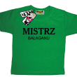 Mistrz bałaganu humorystyczna dziecięca koszulka - green