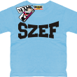 Szef zajefajna koszulka dziecięca - błękitny