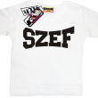 Szef zajefajna koszulka dziecięca - biały