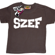 Szef zajefajna koszulka dziecięca - brązowy