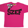 Szef zajefajna koszulka dziecięca - różowy