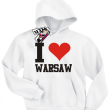 I love Warsaw odlotowa bluza dziecięca - white