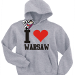 I love Warsaw odlotowa bluza dziecięca - ash