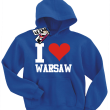 I love Warsaw odlotowa bluza dziecięca - blue