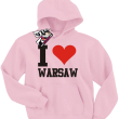 I love Warsaw odlotowa bluza dziecięca - pink 