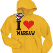 I love Warsaw odlotowa bluza dziecięca - yellow