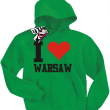 I love Warsaw odlotowa bluza dziecięca - green