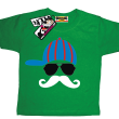 Wąsacz w czapce koszulka dziecięca - zielony