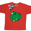 Buźka Tireksa - koszulka dziecięca - czerwony