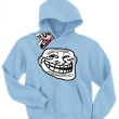 Smile Mem - bluza dziecięca z kapturem - błękitny
