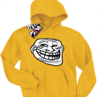 Smile Mem - bluza dziecięca z kapturem - żółty