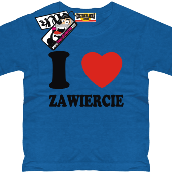 I love Zawiercie - koszulka dla dziecka, kod: SZDZ00225K