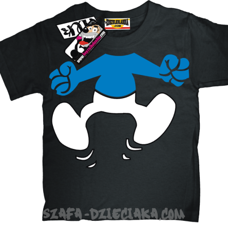 Smurf tshirt dla dziecka - black