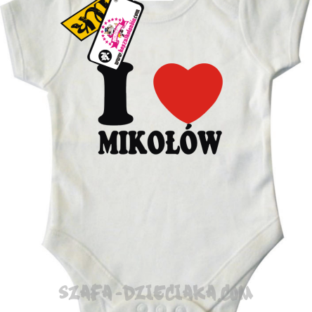 I love Mikołów - body dziecięce - biały