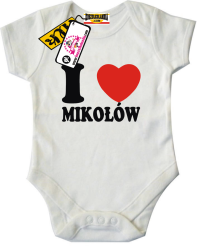 I love Mikołów - body dziecięce, kod: Nr SZDZ00221B