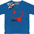 Hejka Buźka - zabawna dziecięca koszulka - niebieski