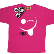 Hejka Buźka - zabawna dziecięca koszulka - różowy