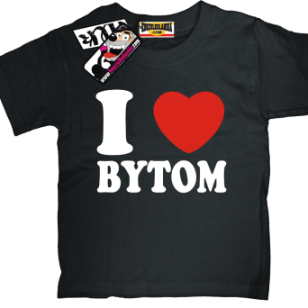 I love Bytom - dziecięca koszulka z nadrukiem, kod: SZDZ00215K