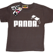 Panda - oryginalna koszulka dziecięca - brązowy