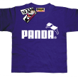 Panda - oryginalna koszulka dziecięca - fioletowy