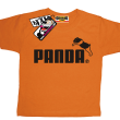 Panda - oryginalna koszulka dziecięca - pomarańczowy