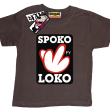 Spoko loko koszulka dla małego luzaka - brązowy