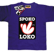 Spoko loko koszulka dla małego luzaka - fioletowy