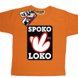 Spoko loko koszulka dla małego luzaka - pomarańczowy