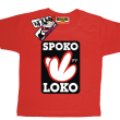Spoko loko koszulka dla małego luzaka - czerwony