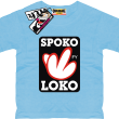Spoko loko koszulka dla małego luzaka - błękitny