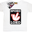 Spoko loko koszulka dla małego luzaka - biały