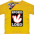 Spoko loko koszulka dla małego luzaka - żółty