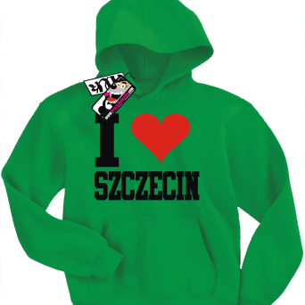 I love Szczecin - bluza dziecięca z kapturem, kod: SZDZ00115S
