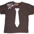 krawat świetny tshirt - brown