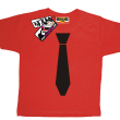 krawat świetny tshirt - red