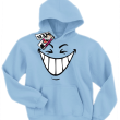 Śmiech pełna humoru bluza dziecięca - błękitny