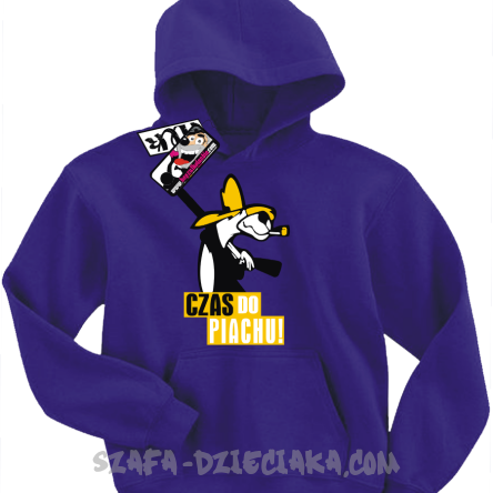 Czas do piachu świetna dziecięca bluza - fioletowy