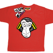 Music Monkey - koszulka dziecięca - czerwony