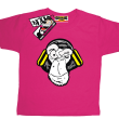Music Monkey - koszulka dziecięca - różowy
