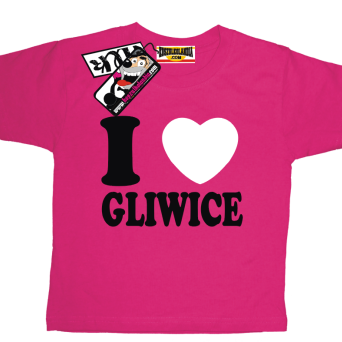I love Gliwice - dziecięcy tshirt z nadrukiem, kod: SZDZ00218K