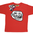Smile Mem - zabawna koszulka dziecięca - czerwony