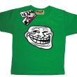 Smile Mem - zabawna koszulka dziecięca - zielony