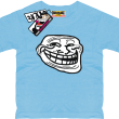 Smile Mem - zabawna koszulka dziecięca - błękitny
