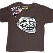 Smile Mem - zabawna koszulka dziecięca - brązowy